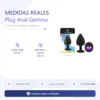ANAL PLUG GEMMO SILICONE LARGE BLACK PLUG - PURPLE DIAMOND