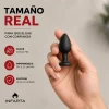 ANAL PLUG HEART LOVE SILICONE SMALL BLACK PLUG - RED DIAMOND