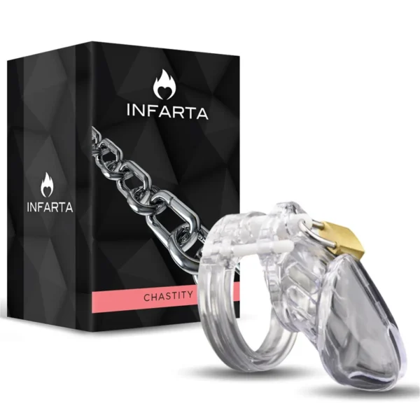 CHASTITY GUARDIAN JUNIOR PLASTIC SHORT TRANSPARENT