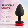 ANAL PLUG FLOWER SILICONE SMALL RED