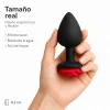 ANAL PLUG FLOWER SILICONE SMALL RED