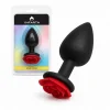 ANAL PLUG FLOWER SILICONE SMALL RED