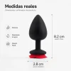 ANAL PLUG FLOWER SILICONE SMALL RED