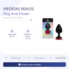ANAL PLUG FLOWER SILICONE SMALL RED