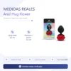 ANAL PLUG FLOWER SILICONE MEDIUM RED