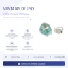 ANILLO VIBRADOR MARIPOSA TRANSPARENTE