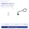 GANCHO ANAL METAL CON ARO 195GS  BULK