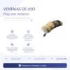 PLUG ANAL METALICO CON COLA ZORRITO MEDIUM 400X32MM