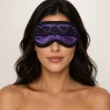 SUAVE ANTIFAZ DE RASO Y PUNTILLAS EN VIOLETA