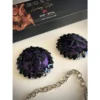 DELICADAS PEZONERAS DE RASO Y PUNTILLAS EN VIOLETA