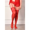 MEDIAS LYCRA CON PUNTILLA ANCHA NEGRO