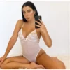 BODY DE TUL Y ENCAJE BLANCO
