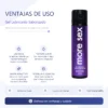 GEL ÍNTIMO LUBRICANTE SABORIZADO MORE SEX - DULCE DE LECHE
