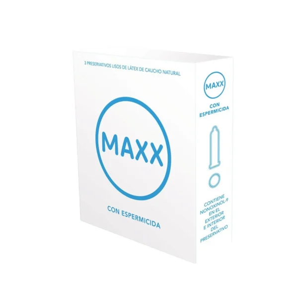 MAXX PRESERVATIVOS ESPERMICIDA 12X3