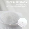 VIBRADOR WHITE ROSE ESTIMULADOR CLITORIS USB RECARGABLE 10 FUNCIONES 6CMX7CM