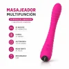VIBRADOR SILICONA FLEXIBLE MULTIFUNCION RECARGABLE