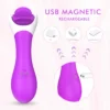 HUNTER VIBRADOR MULTIFUNCIONAL LENGUAS GIRATORIAS RECARGABLE USB