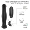 VIBRADOR JELLY PROSTATA ANAL - CONTROL REMOTO - 9 FUNCIONES - RECARGABLE - 13CM X 8CM