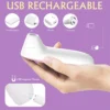 HURRICANE VIBRADOR SUCCIONADOR  RECARGABLE USB