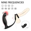 VIBRADOR WANDERING ANILLO - 9 FUNCIONES - RECARGABLE - 14CM X 12CM