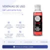 GEL LUBRICANTE INTIMO RUBY ACIDO HIALURONICO Y ARGAN 80 ML