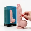 CONSOLADOR PELLIZCABLE REALISTA MAXIMUS TESTICULOS Y SOPAPA  22 CM