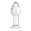 GLASS ANAL PLUG  CRYSTALDROP