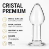 GLASS ANAL PLUG  CRYSTALDROP