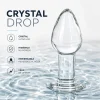 GLASS ANAL PLUG  CRYSTALDROP