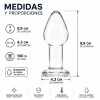 GLASS ANAL PLUG  CRYSTALDROP