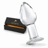 GLASS ANAL PLUG  CRYSTALDROP