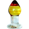 GLASS ANAL PLUG  AMBERIS