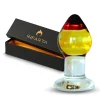 GLASS ANAL PLUG  AMBERIS