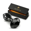 GLASS ANAL PLUG  DARK OBSIDIAN