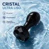 GLASS ANAL PLUG  DARK OBSIDIAN