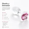 GLASS ANAL PLUG  GEMMA ROSA SMALL