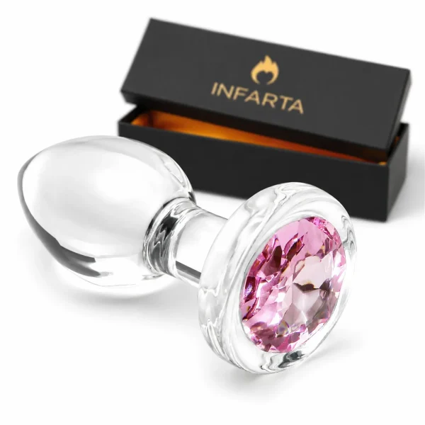 GLASS ANAL PLUG  GEMMA ROSA SMALL